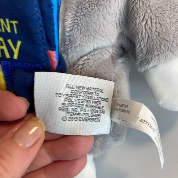 b. Boutique by Evergreen Elephant Hand Puppet Attached Soft Book - Picture 4 of 6